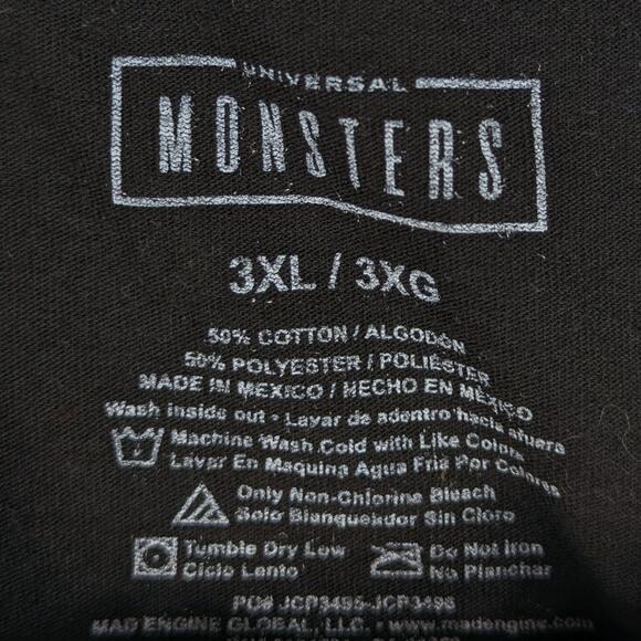 Universal Monsters T-Shirt Men’s 3XL Horror Graphic Creature Dracula Mummy Tee - Picture 3 of 4